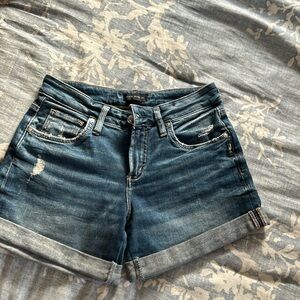 Silver jeans shorts size 25 W /4.5 L